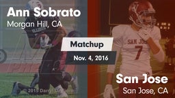 Matchup: Sobrato vs. San Jose  2016