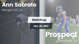 Matchup: Sobrato vs. Prospect  2017