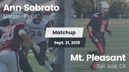 Matchup: Sobrato vs. Mt. Pleasant  2018