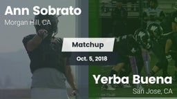 Matchup: Sobrato vs. Yerba Buena  2018