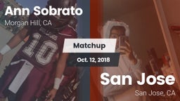 Matchup: Sobrato vs. San Jose  2018