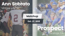 Matchup: Sobrato vs. Prospect  2018