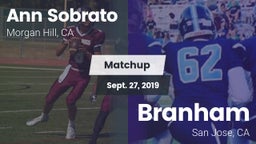 Matchup: Sobrato vs. Branham  2019