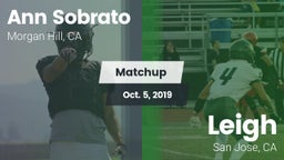 Matchup: Sobrato vs. Leigh  2019