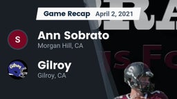 Recap: Ann Sobrato  vs. Gilroy  2021