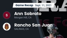 Recap: Ann Sobrato  vs. Rancho San Juan  2021