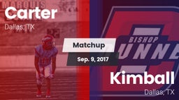 Matchup: Carter vs. Kimball  2017