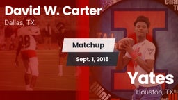 Matchup: Carter vs. Yates  2018