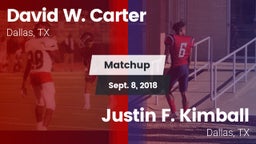 Matchup: Carter vs. Justin F. Kimball  2018