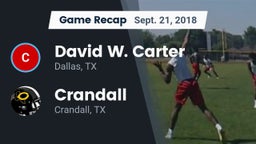 Recap: David W. Carter  vs. Crandall  2018