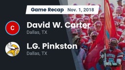 Recap: David W. Carter  vs. L.G. Pinkston  2018