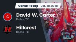 Recap: David W. Carter  vs. Hillcrest  2018