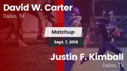 Matchup: Carter vs. Justin F. Kimball  2019