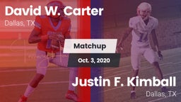 Matchup: Carter vs. Justin F. Kimball  2020