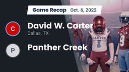 Recap: David W. Carter  vs. Panther Creek 2022