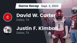 Recap: David W. Carter  vs. Justin F. Kimball  2023