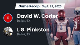 Recap: David W. Carter  vs. L.G. Pinkston  2023