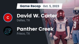 Recap: David W. Carter  vs. Panther Creek  2023