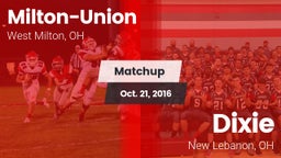 Matchup: Milton-Union vs. Dixie  2016