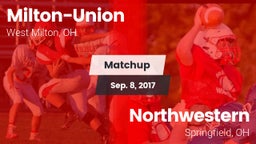 Matchup: Milton-Union vs. Northwestern  2017