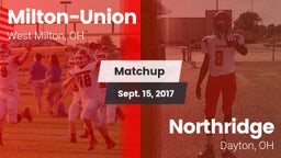 Matchup: Milton-Union vs. Northridge  2017
