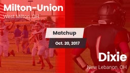 Matchup: Milton-Union vs. Dixie  2017