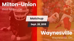 Matchup: Milton-Union vs. Waynesville  2018