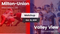 Matchup: Milton-Union vs. Valley View  2018