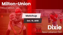 Matchup: Milton-Union vs. Dixie  2018