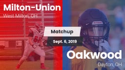 Matchup: Milton-Union vs. Oakwood  2019