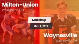 Matchup: Milton-Union vs. Waynesville  2019