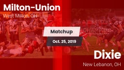 Matchup: Milton-Union vs. Dixie  2019