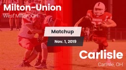 Matchup: Milton-Union vs. Carlisle  2019