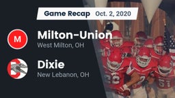 Recap: Milton-Union  vs. Dixie  2020