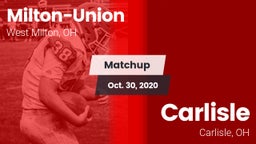 Matchup: Milton-Union vs. Carlisle  2020