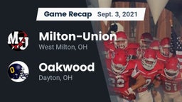 Recap: Milton-Union  vs. Oakwood  2021