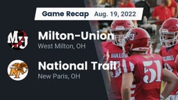 Recap: Milton-Union  vs. National Trail  2022