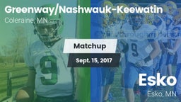 Matchup: Greenway/Nashwauk-Ke vs. Esko  2017