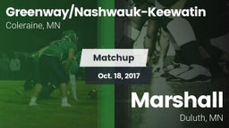 Matchup: Greenway/Nashwauk-Ke vs. Marshall  2017