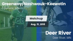Matchup: Greenway/Nashwauk-Ke vs. Deer River  2018