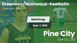 Matchup: Greenway/Nashwauk-Ke vs. Pine City  2018