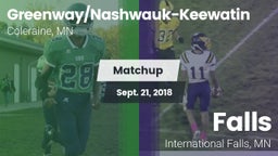 Matchup: Greenway/Nashwauk-Ke vs. Falls  2018