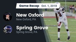 Recap: New Oxford  vs. Spring Grove  2018