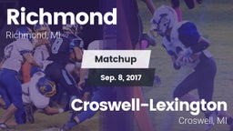 Matchup: Richmond vs. Croswell-Lexington  2017