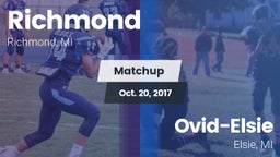 Matchup: Richmond vs. Ovid-Elsie  2017