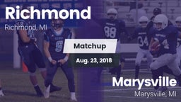 Matchup: Richmond vs. Marysville  2018