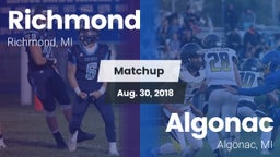 Matchup: Richmond vs. Algonac  2018