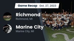 Recap: Richmond  vs. Marine City  2023