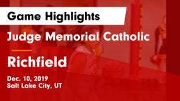 Judge Memorial Catholic  vs Richfield  Game Highlights - Dec. 10, 2019