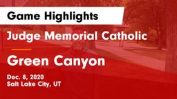 Judge Memorial Catholic  vs Green Canyon  Game Highlights - Dec. 8, 2020